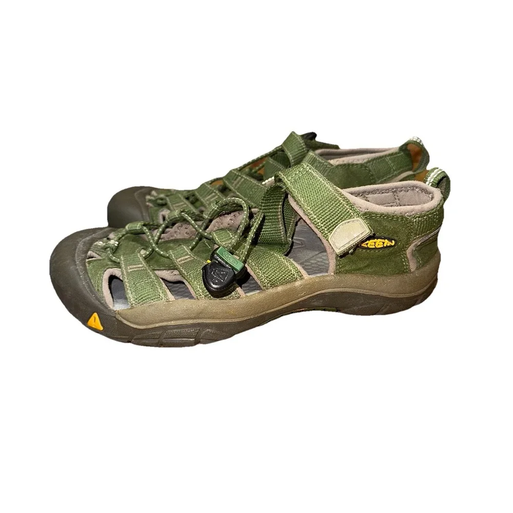 Keen Big‎ Kids Youth Size US 4 Newport H2 Army Green Sport Sandals Shoes 1008586